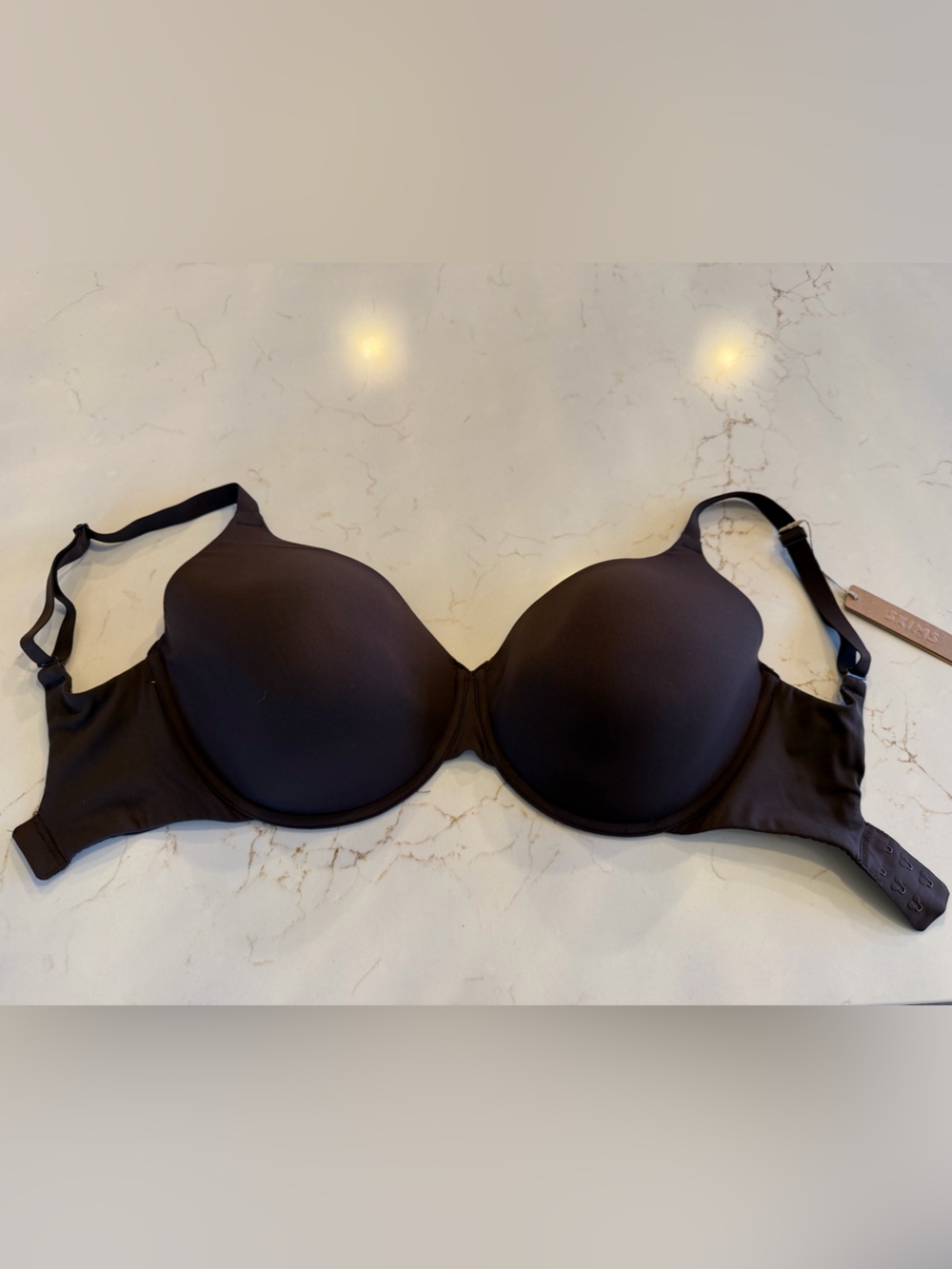 NWT SKIMS Fits Everybody TShirt Demi Bra Espresso 32H
